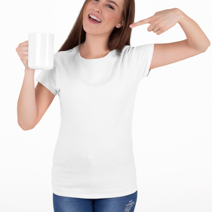 Mug Personalizable – 11 oz de cerámica blanca